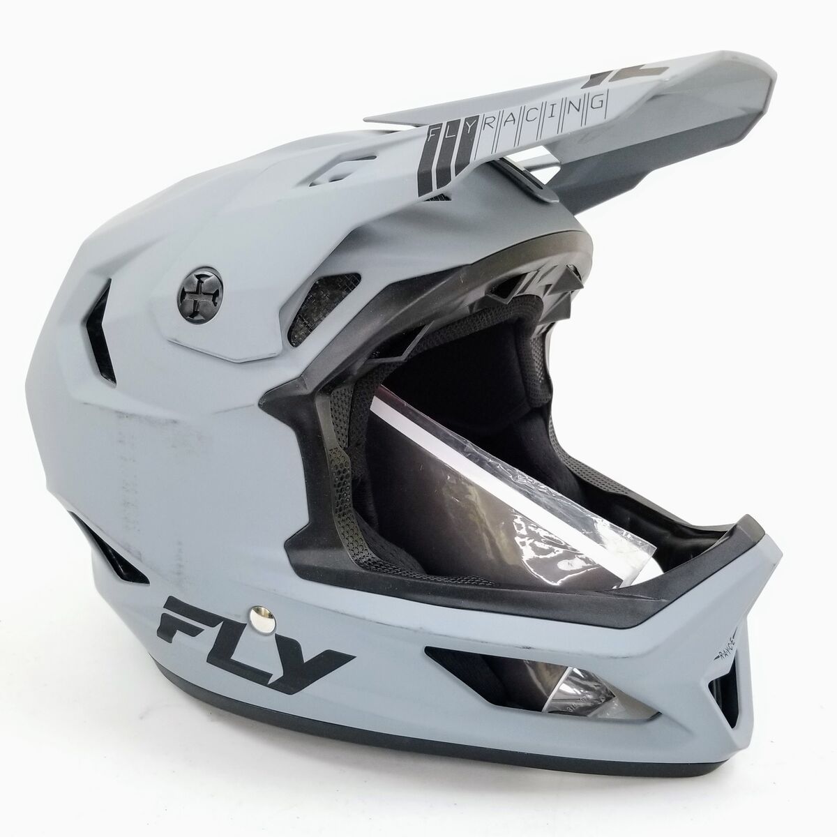 Fly Racing Rayce MTB/BMX Bicycle Helmet (Matte Grey, Large) (73-3614L-L-R8-S4)