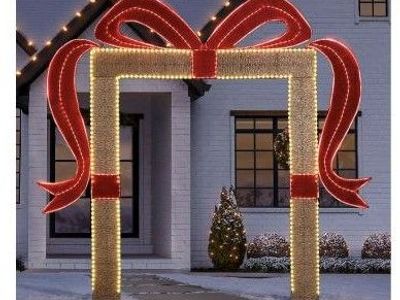 Member Marks 10' Pre-Lit Gift Box Arch - NEW IN BOX