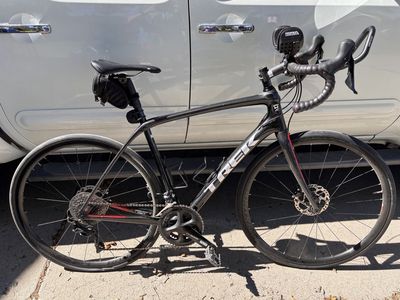 Trek Domane SL5 Road Bike - Element Bolt GPS, Aerobars, Upgraded Bontrager Tires, Size 56