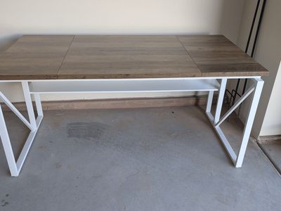Tribesigns 63 inches Computer Desk with Bottom Storage Shelf Home Office Desk
