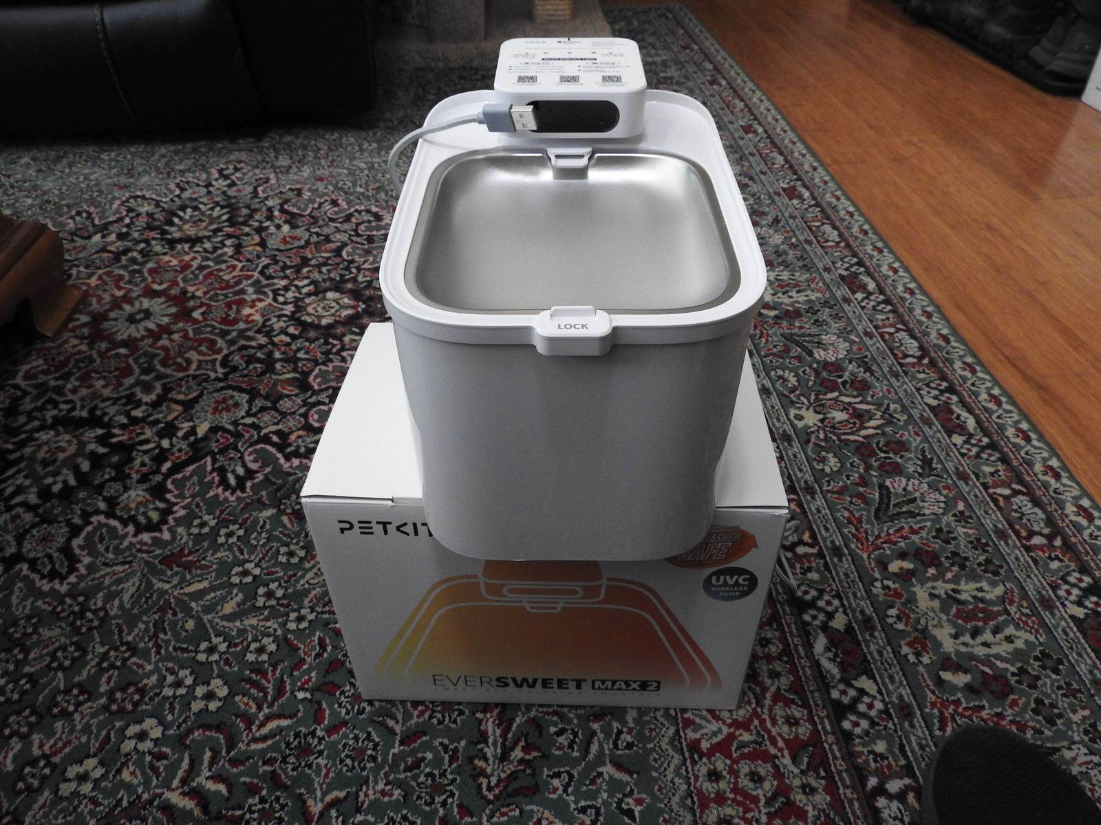 Water fountain for cats