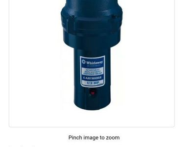 Whirlaway garbage disposal new