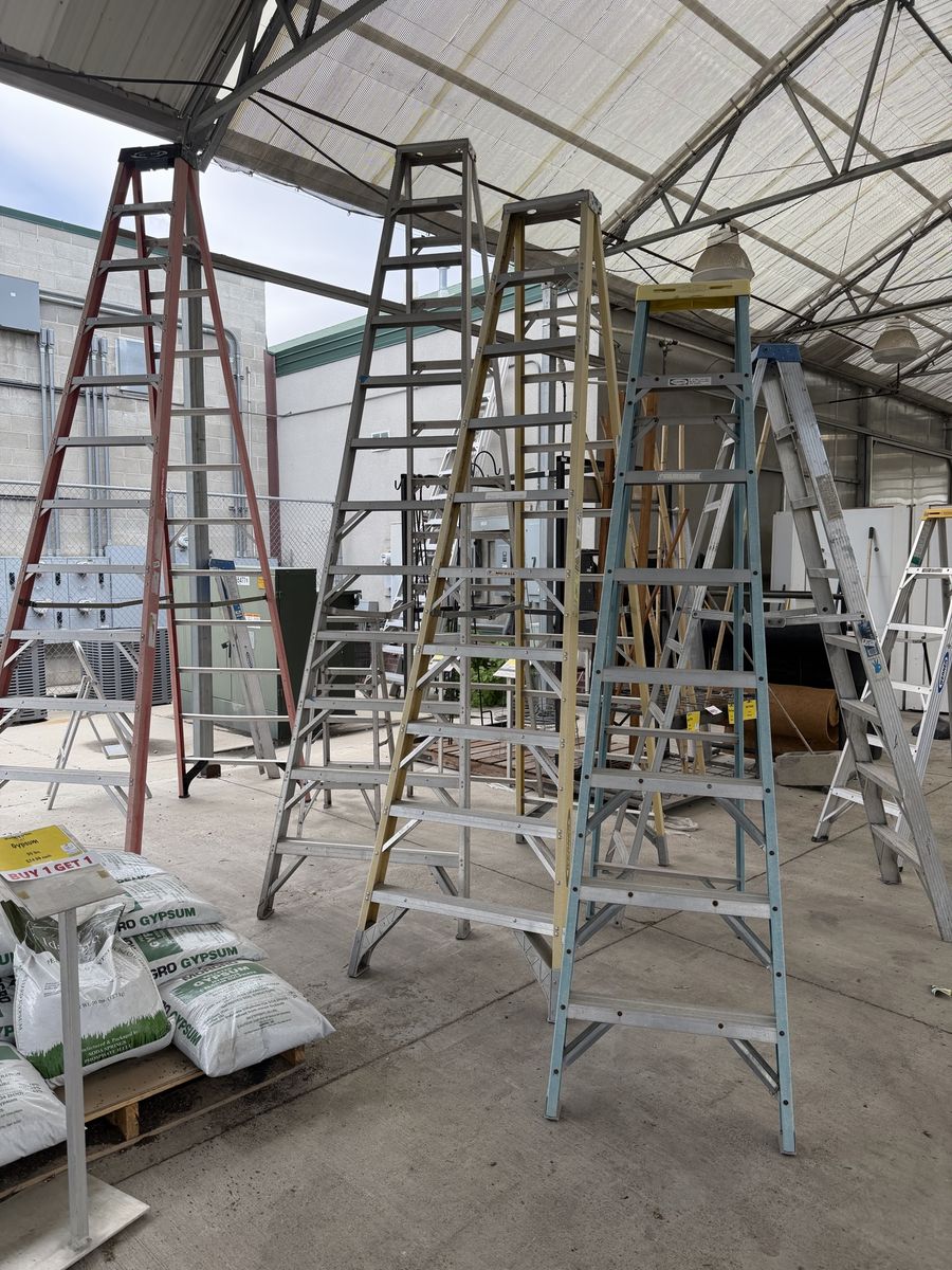 Assorted Stepladders - Werner, Aluminum & Fiberglass - Various Heights