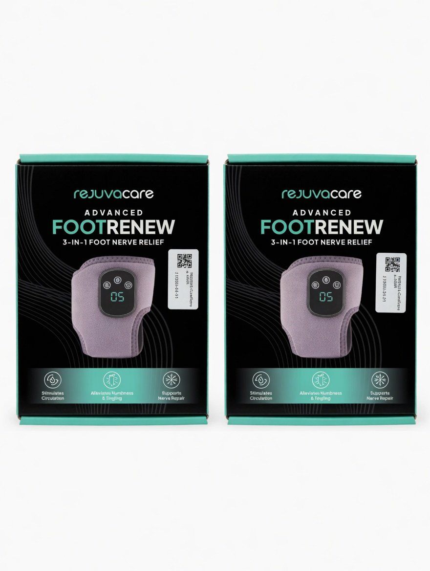2 Rejuvacare Advanced Footrenew 3-in-1 Foot Nerve Relief Device - Stimulates Circulation
