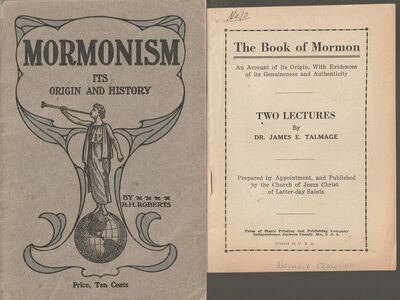 The Book Of Mormon; Two Lectures