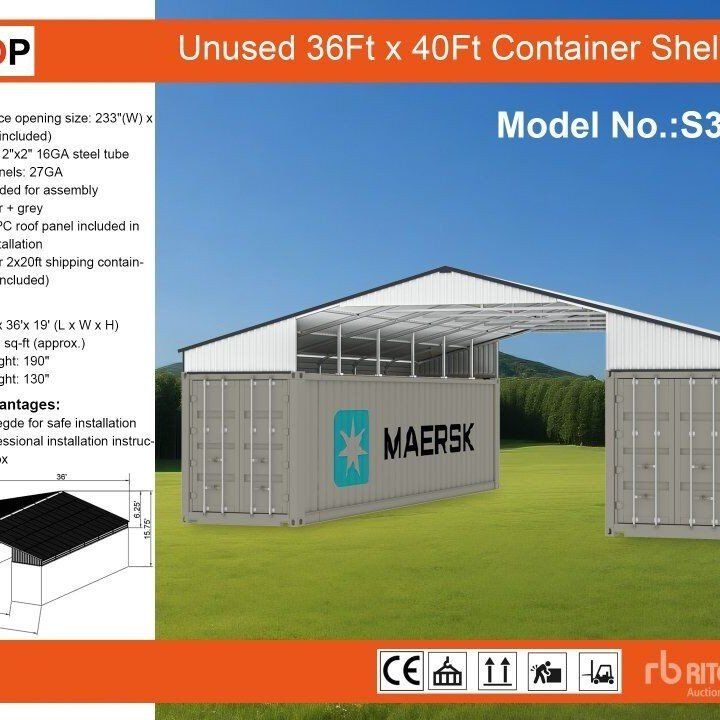 Shipping Container Roof Kit