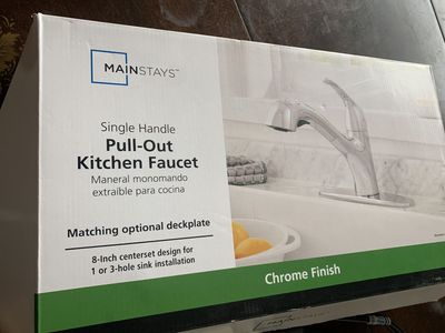 Single Handle Pull Out Kitchen Faucet Chrome Finis