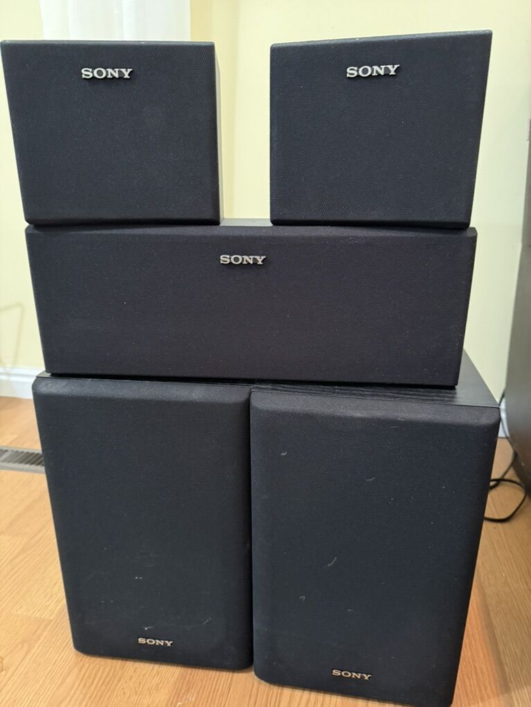 Sony Home Theater Speakers Set of 5
