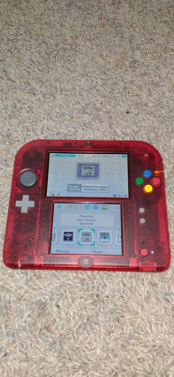 Rare Japanese Exclusive Pokemon Red 2DS