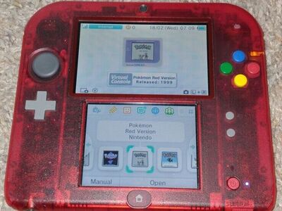 Rare Japanese Exclusive Pokemon Red 2DS