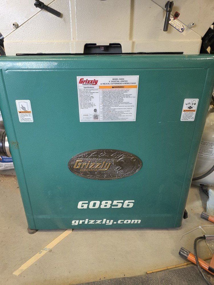 G0856 8" x 72" Jointer with Helical Cutterhead