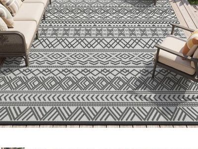 Outdoor Patio Rug 9x12 ft