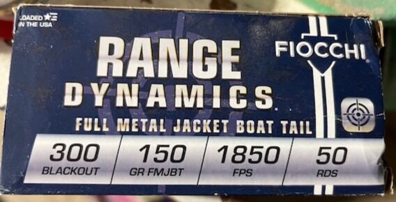 Fiocchi 300 BLK Blackout ammo