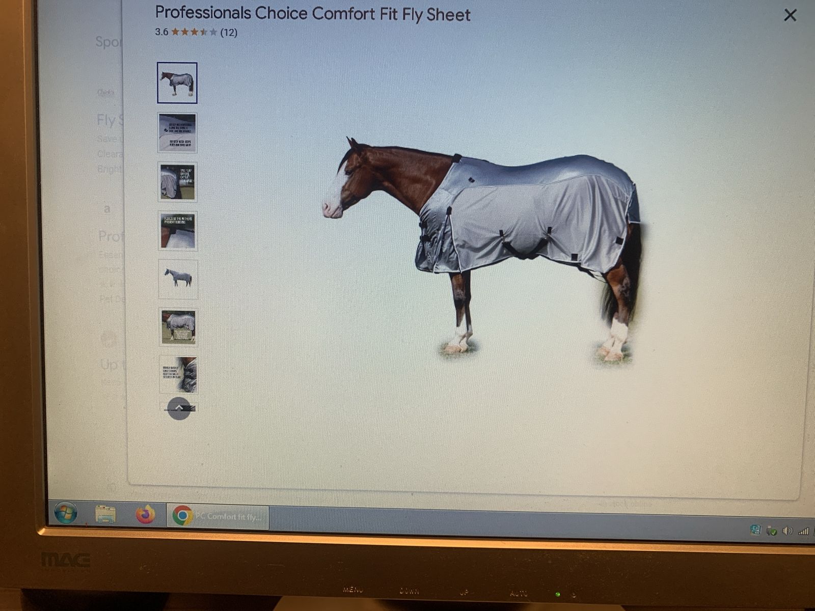 PC Comfort Fit Fly Sheet for horses.