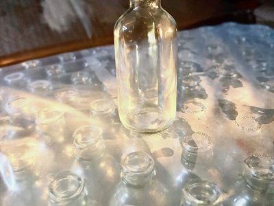 Unbranded Clear Glass Bottles - 2oz Capacity - Bulk Lot Available