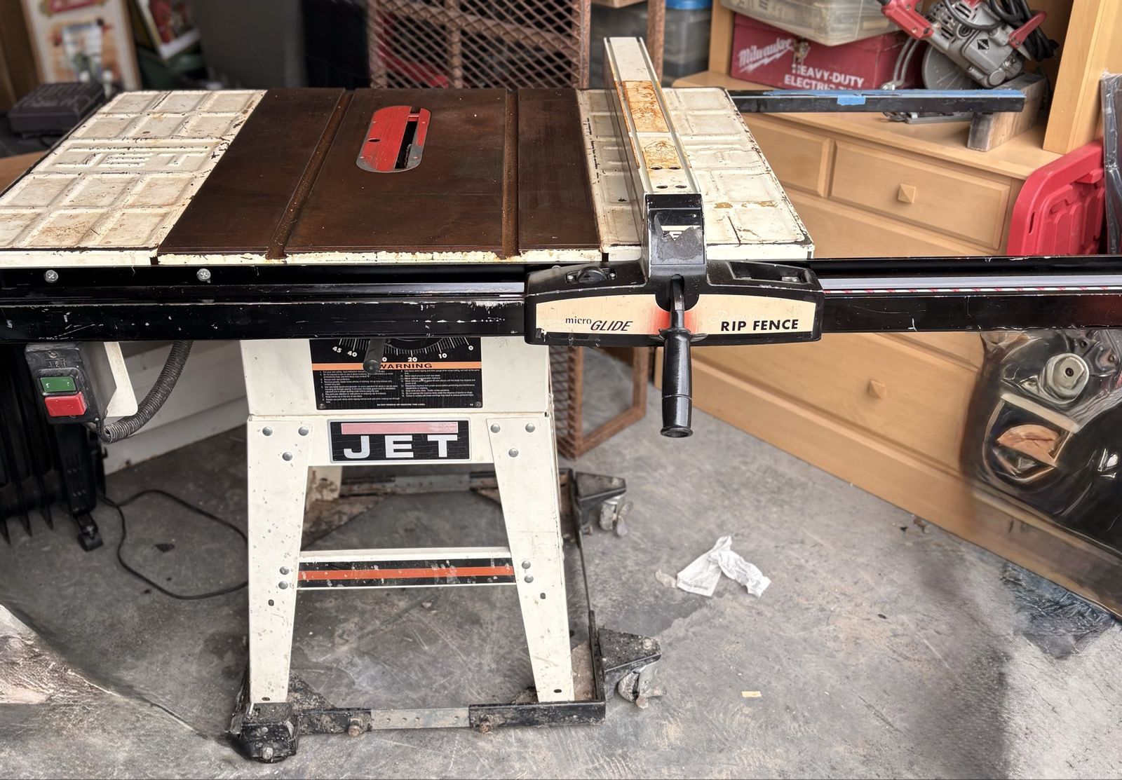 10 inch jet table saw