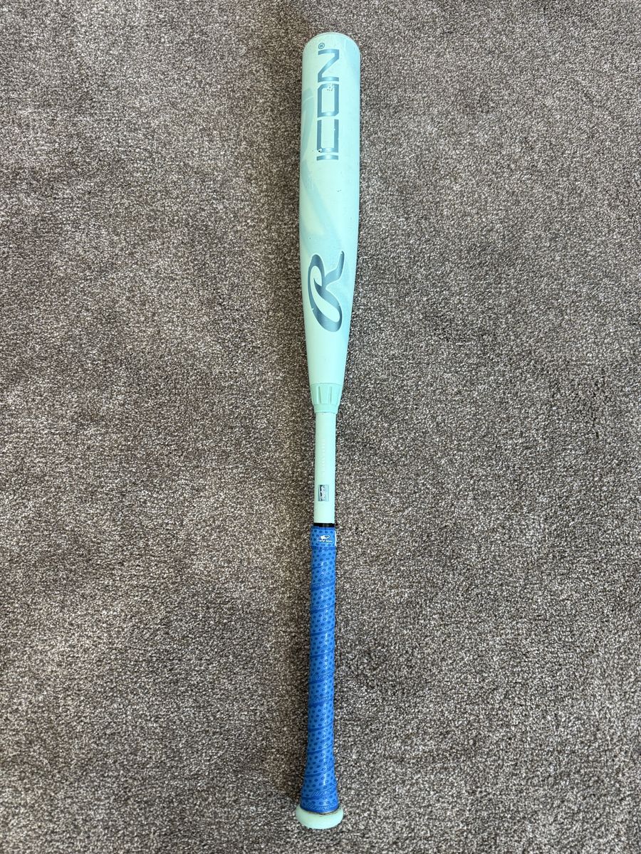 2026 Rawlings Icon BBCOR 32”/29 (-3) – Like New w/ New Lizard Skins Grip