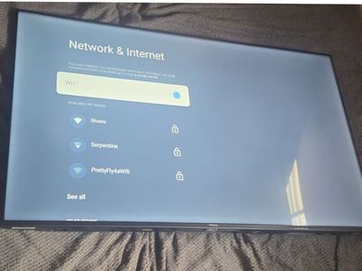 55in smart TV hisense + wall mount