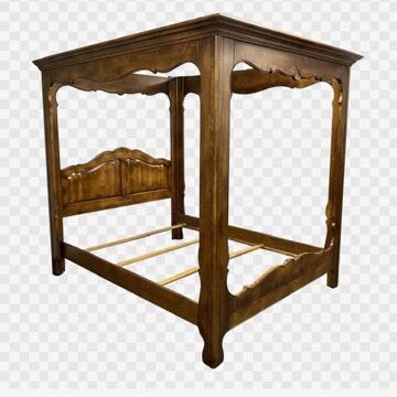 Ethan Allen French Provincial Queen Canopy Bed