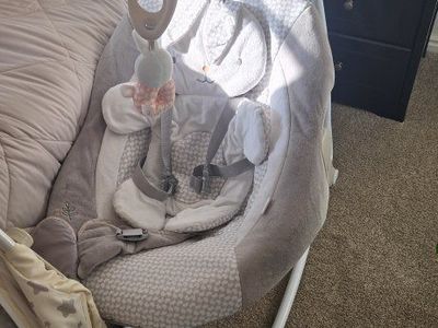 Graco EveryWay Soother Baby Swing with Removable Rocker, Baby Bouncer, Swings 8 Ways