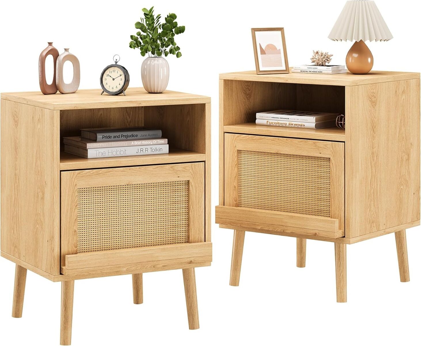 Set of 2 Night Stands for Bedrooms