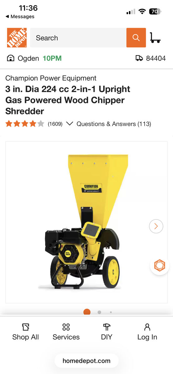 Champion 3 In Chipper Shredder