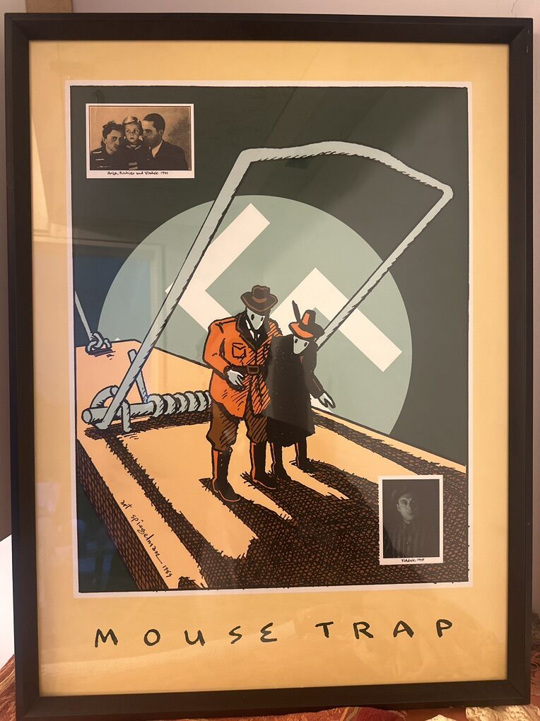 Framed Poster Of Art Spiegelman's Mouse Trap