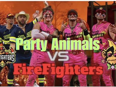 Banana Ball - Party Animals vs Firefighters 8/15. 2 Tickets