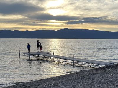 Roll-in aluminum dock, 48 feet long, T-shaped (Laketown, UT)