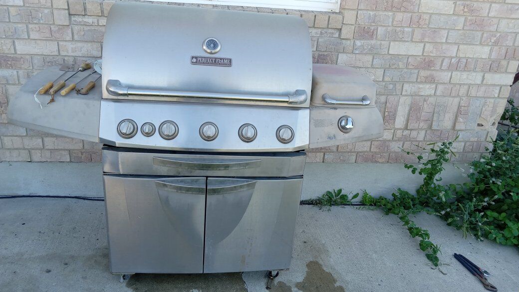 Perfect Flame Grill Large Barbecue BBQ Stainless Steel