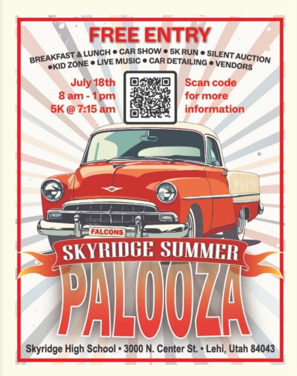 Skyridge Summer Palooza - Car Show, 5K, Live Music & More! July 18th, Lehi, UT