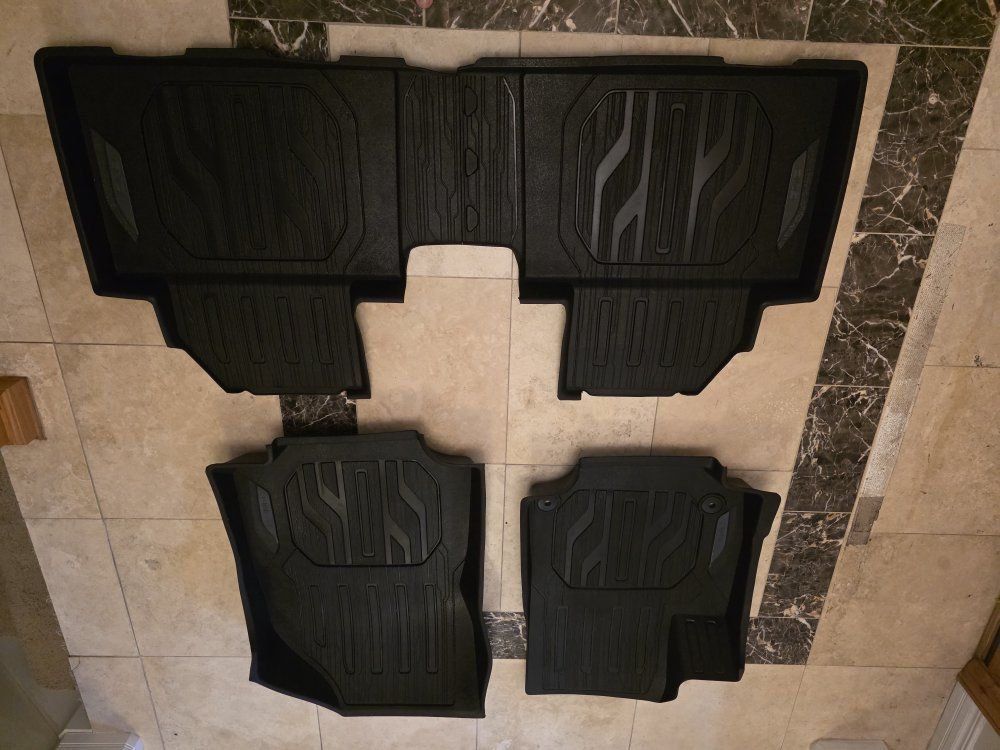 2020 GMC Terrain  All-Weather Floor Liner Mats front and mid seat. - Black, Set of 4