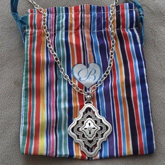 Brighton Reversible Pendant Silver Necklace