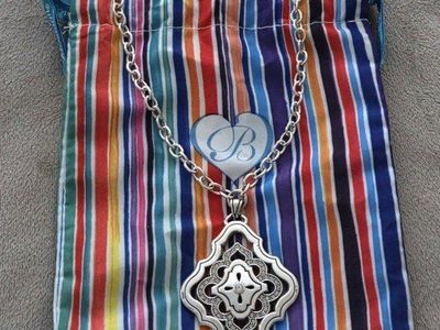 Brighton Reversible Pendant Silver Necklace