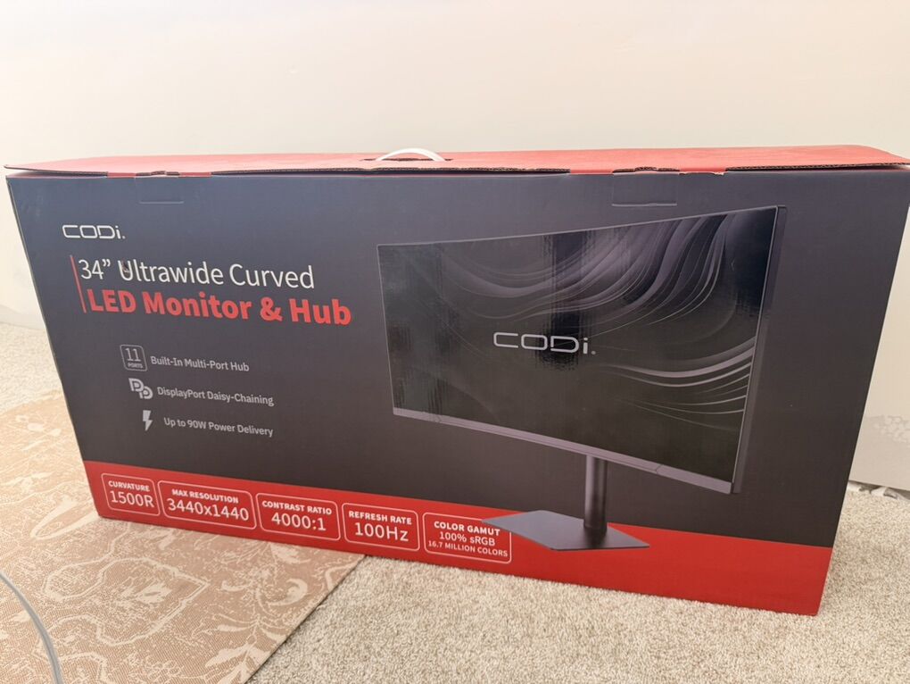 CODi Ultrawide 34 Curved Monitor