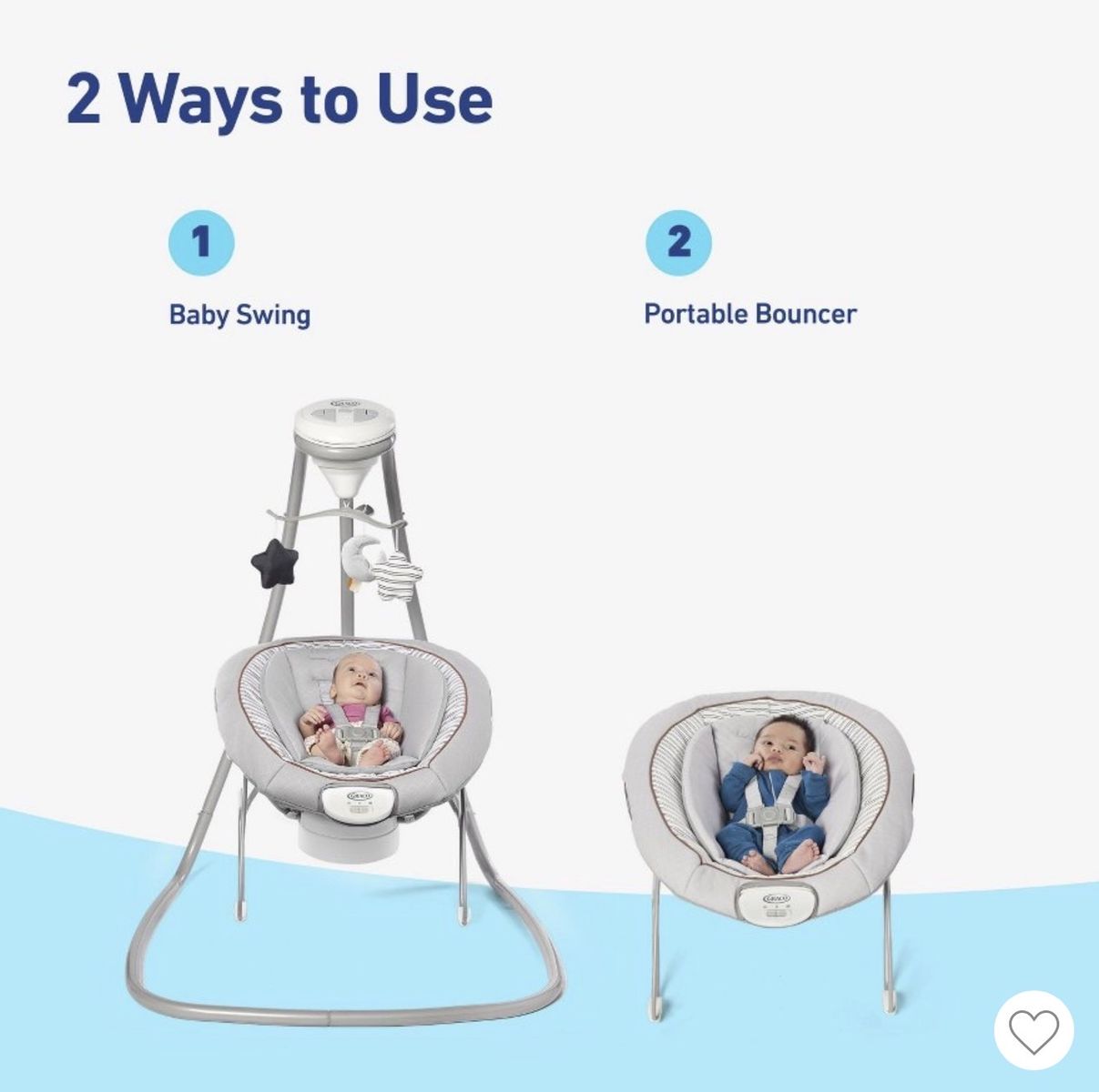 Graco swing and bouncer
