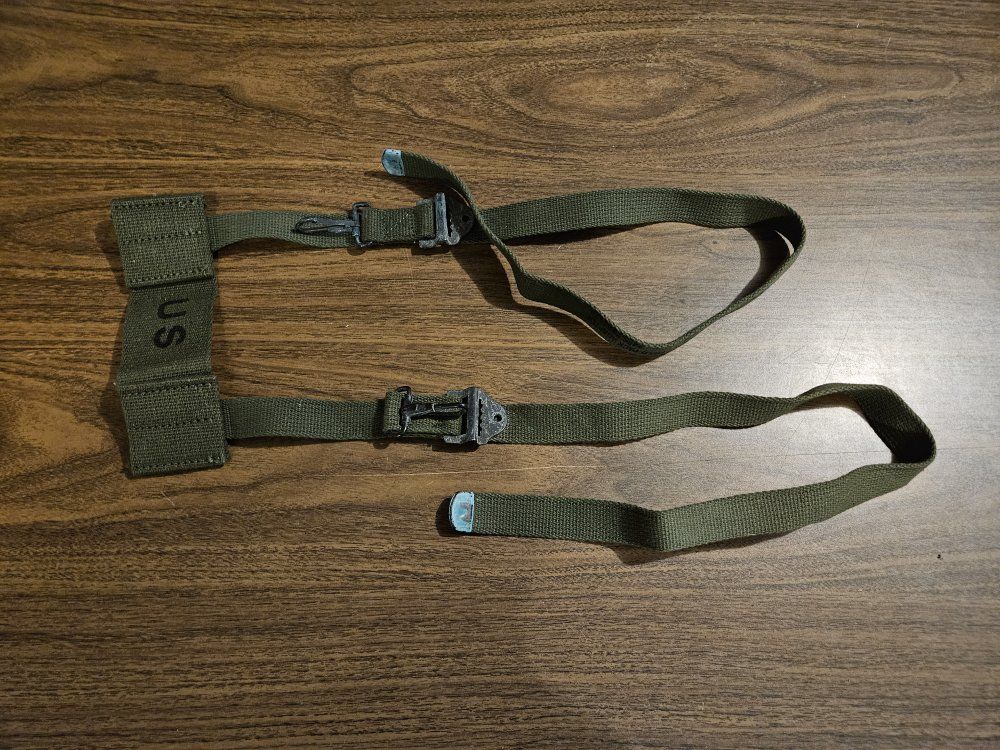 Vintage Military Field Pack Strap Assembly