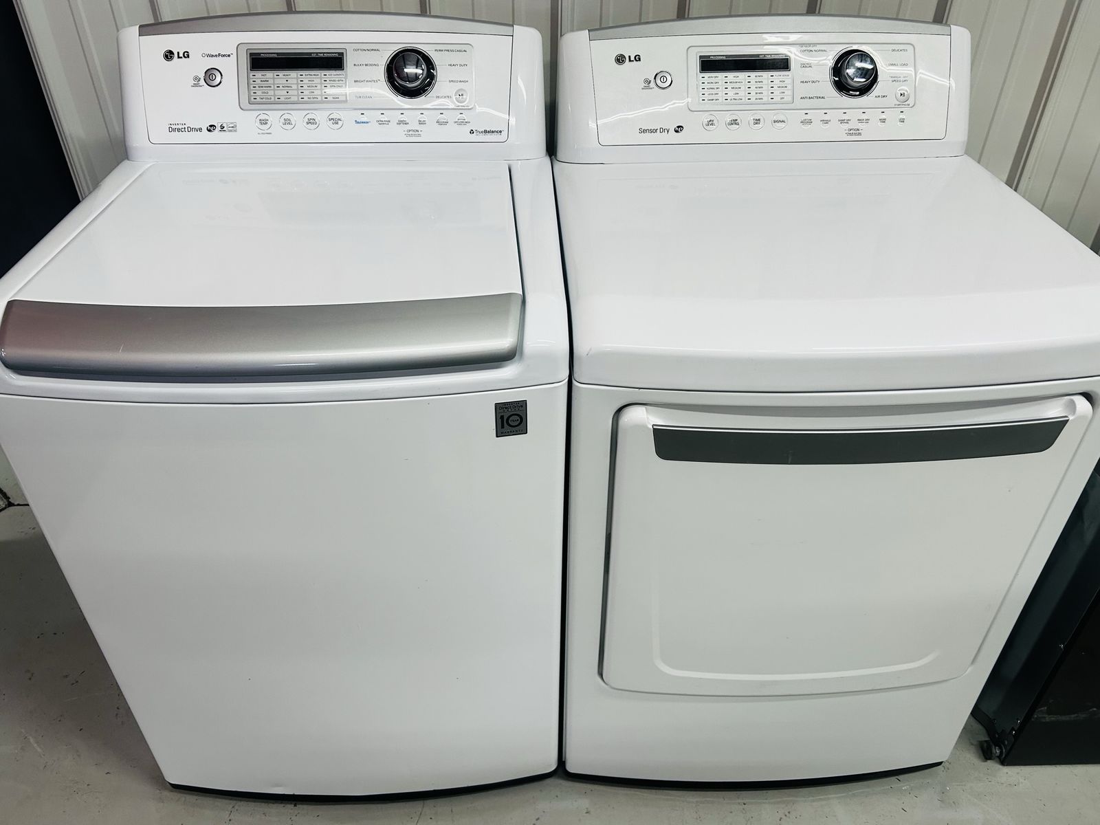 Lg Electric Top Load Set