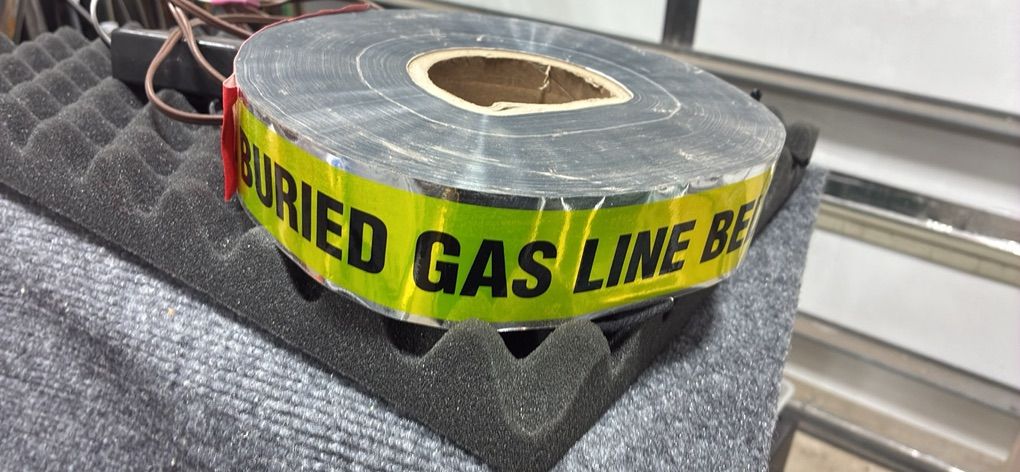 Metal Detectable Buried Gas Line Locator Tape