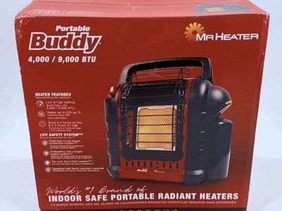 Mr Heater Buddy Heater - MH9BX Portable Propane Heater 4000-9000 BTU (Red/Black) Brand New in Box.
