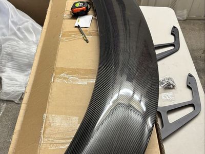 Carbon Fiber GT Wing Spoiler Universal Adjustable Rear Trunk Racing Tail