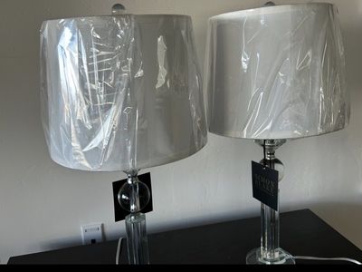 Beautiful New Crystal Lamps set