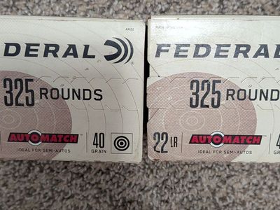 Federal AutoMatch .22lr 325 packs