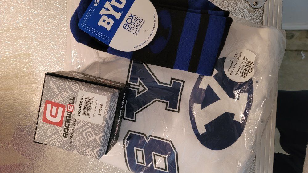 BYU watch hodie socks