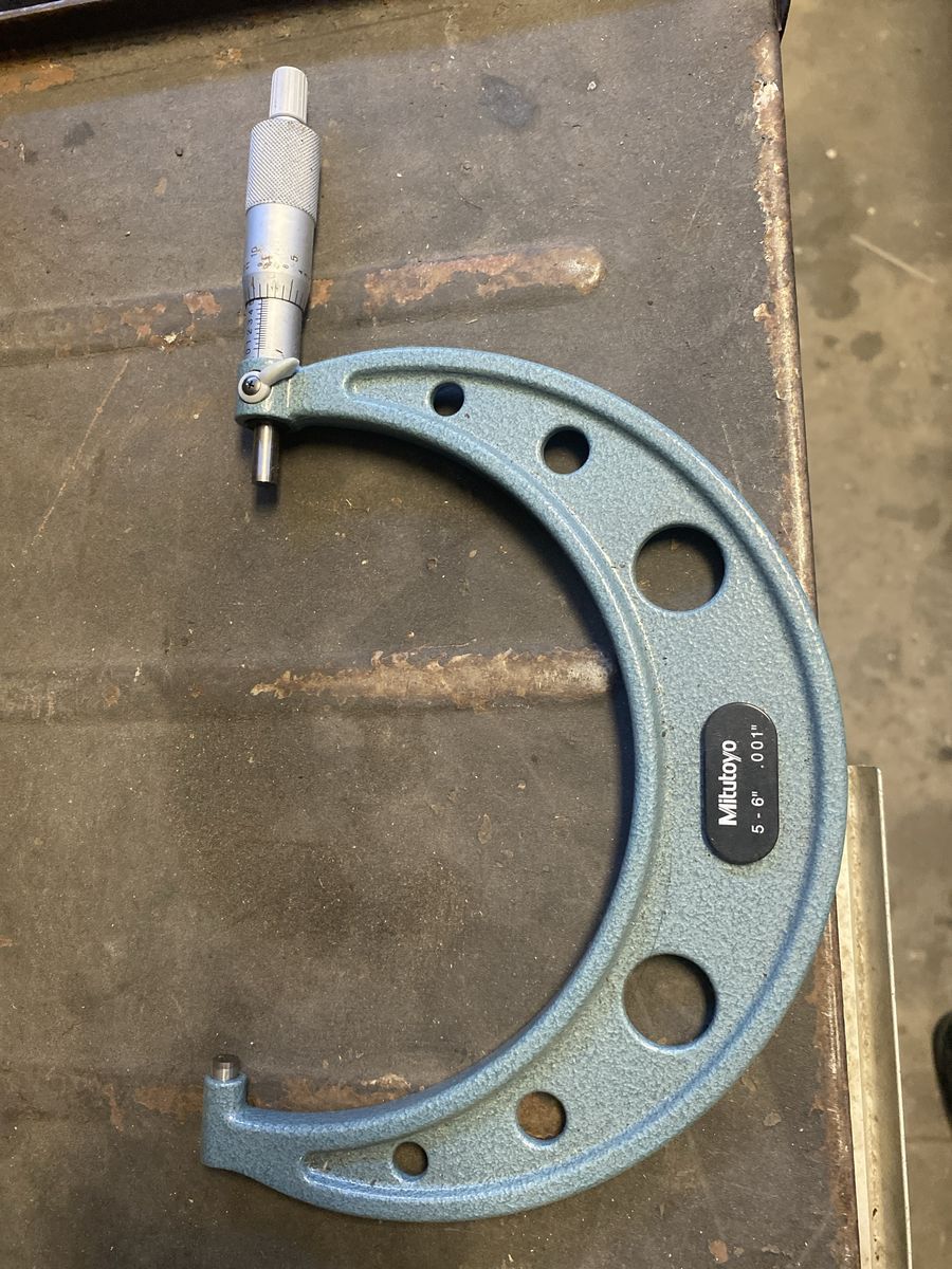 Mitutoyo 5-6" .001" Outside Micrometer - Precision Measuring Tool, Used