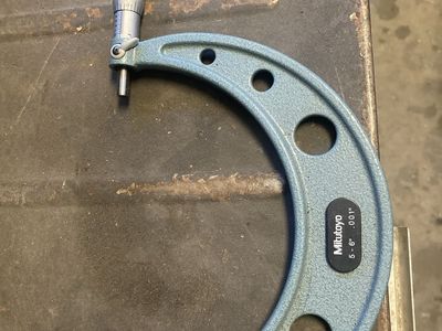 Mitutoyo 5-6" .001" Outside Micrometer - Precision Measuring Tool, Used