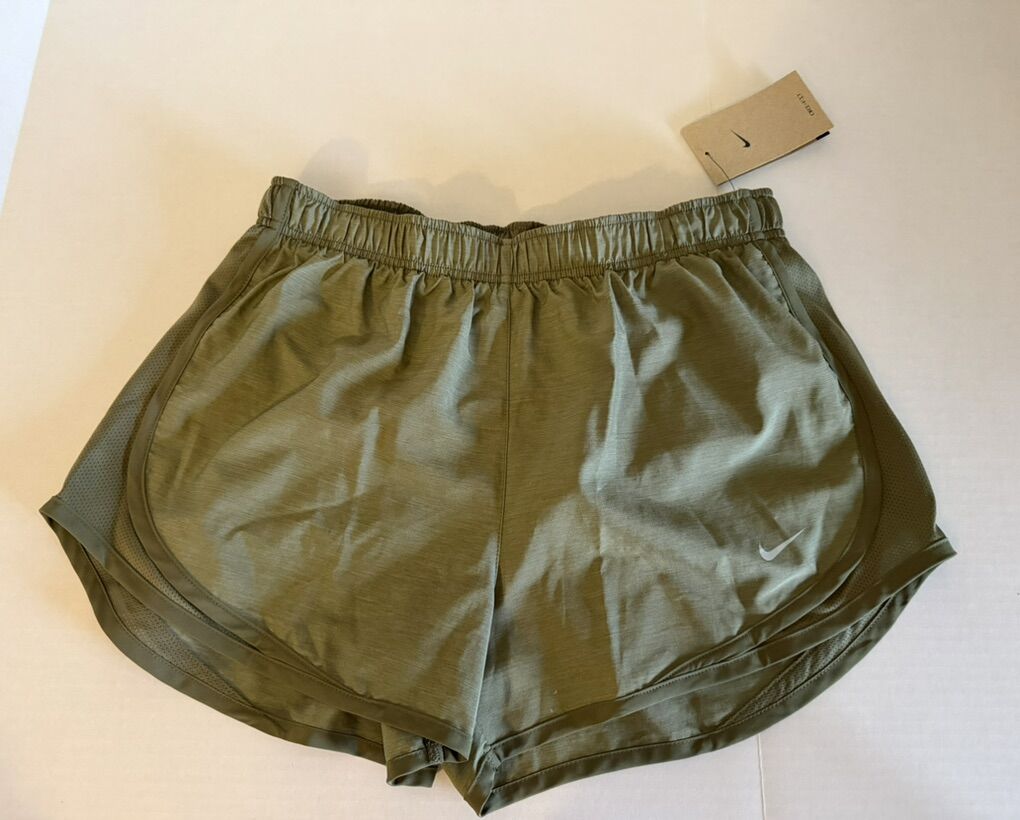 New Nike Dri Fit Shorts Olive Green Sz M