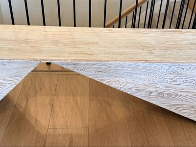 Crate and Barrel Nord White Wood Entryway Bench