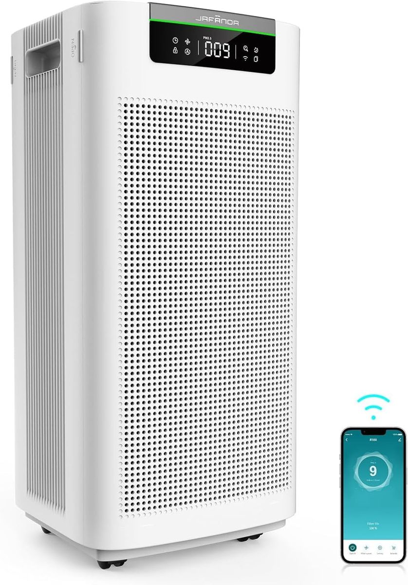 Air Purifier for Home Large Room 3800 ft² - APP & Alexa - Ture HEPA Activated Carbon