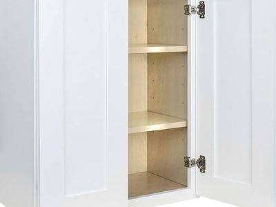 Hollywood Fabiani Design Wall Kitchen Cabinet 24 in. W x 12 in. D x 36 in. H in Shaker White